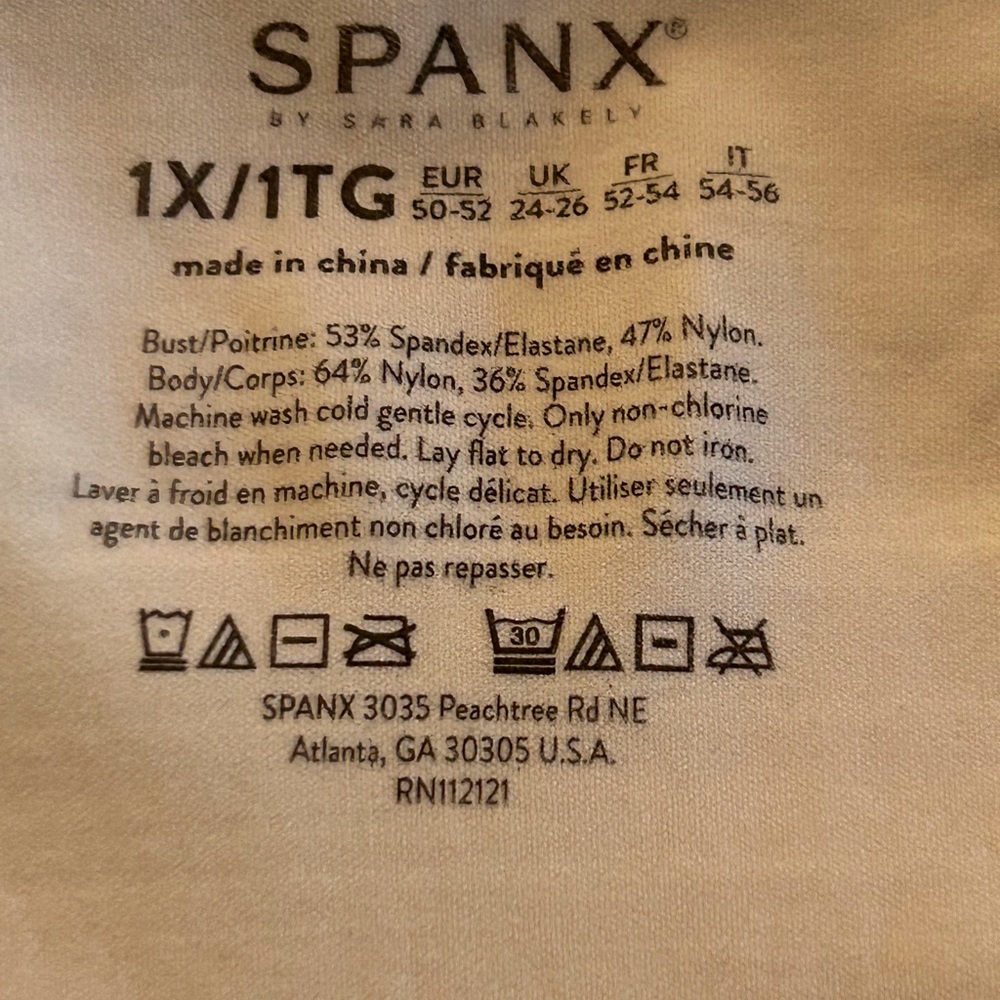 Spanks Size 1X